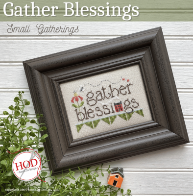 Gather Blessings Cross Stitch Pattern by Hands On Design