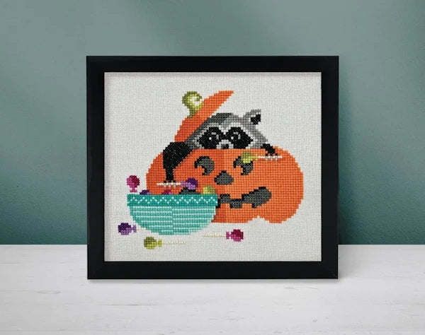 Snack-O-Lantern Cross Stitch Pattern by Boomerang Stitches