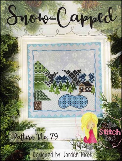 Snow-Capped Cross Stitch Pattern by Little Stitch Girl