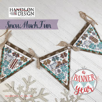 Snow Much Fun: A Banner Year Series Cross Stitch Pattern by Hands On Design