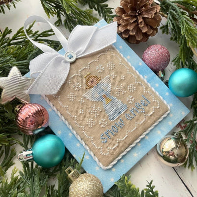 Pastel Ornament Part 6: Snow Angel Cross Stitch Pattern by Country Cottage Needleworks