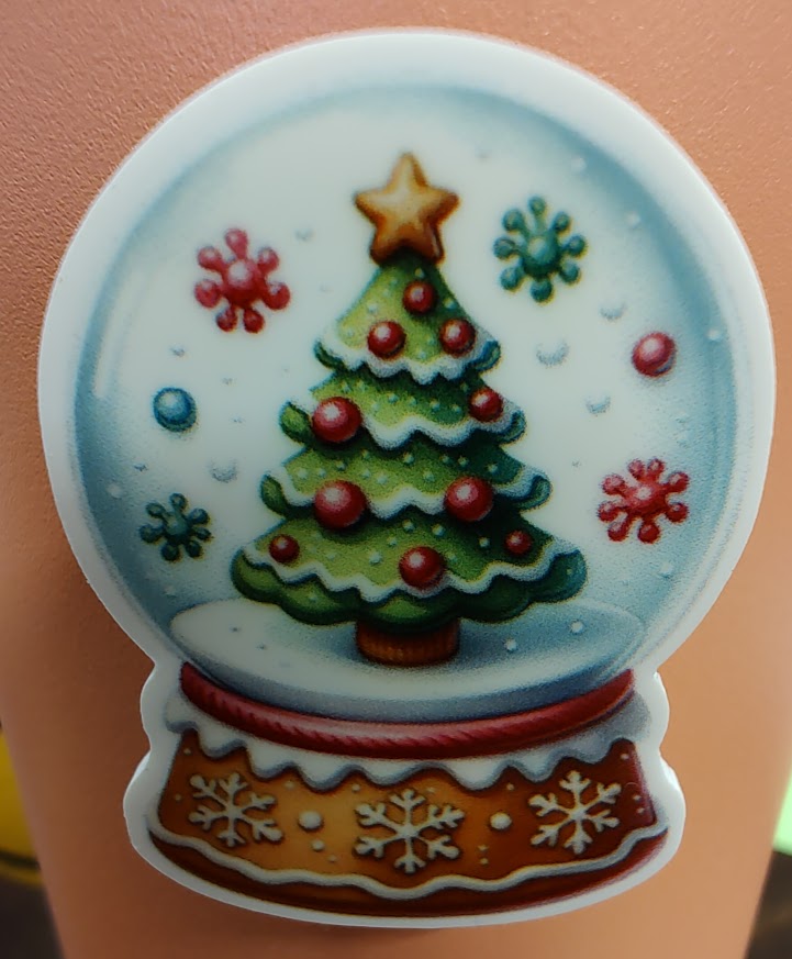 Christmas Tree Snowglobe Needle Minder by Mind your Needle