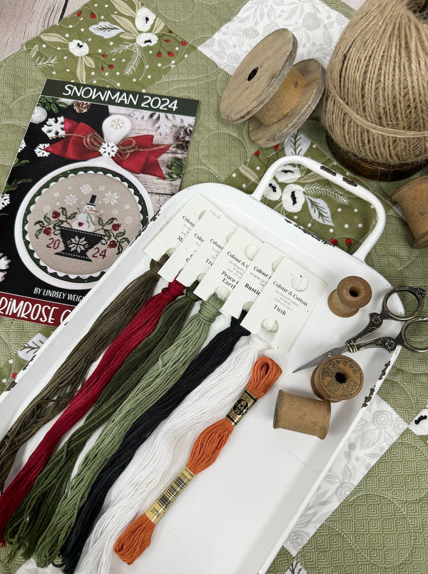 Floss Pack Only - for Snowman 2024 by Lindsey Weight of Primrose Cottage FP-128