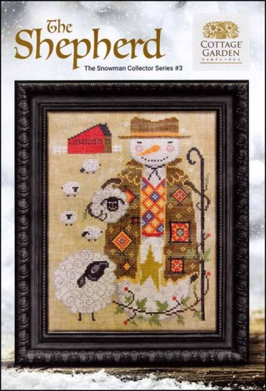 Snowman Collector Series 3: The Shepherd Cross Stitch Pattern by Cottage Garden Samplings