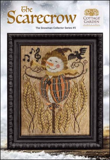 Snowman Collector Series 5: The Scarecrow Cross Stitch Pattern by Country Garden Samplings