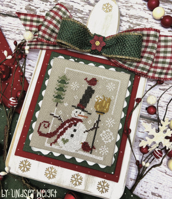 Snowman 2023 Cross Stitch Pattern by Primrose Cottage Stitches