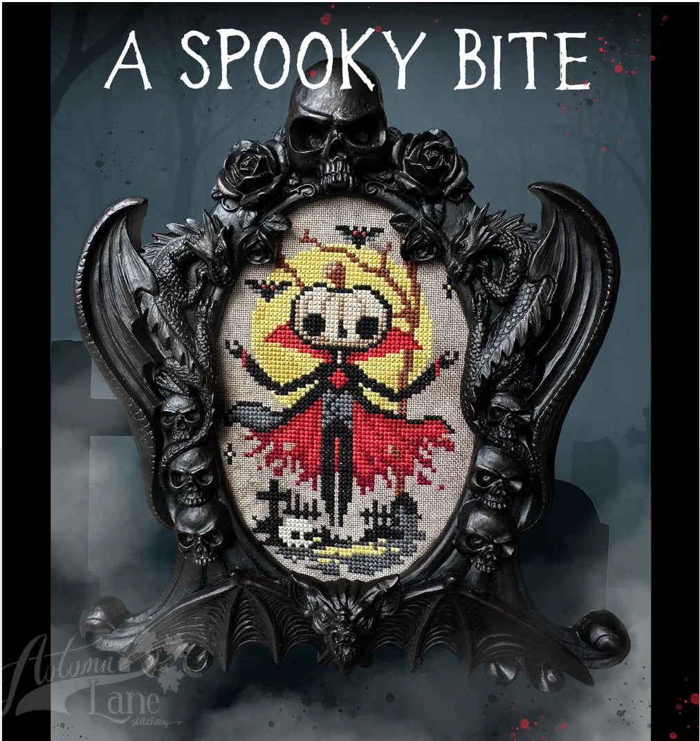 Autumn Lane Stitchery A SPOOKY BITE Cross Stitch Pattern