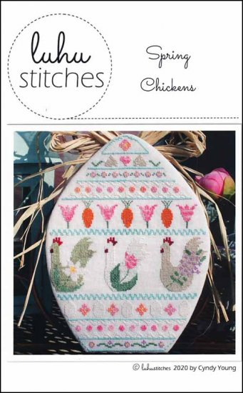 Spring Chickens Cross Stitch Pattern by Luhu Stitches