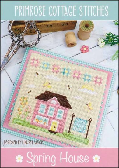 Spring House Cross Stitch Pattern by Primrose Cottage Stitches