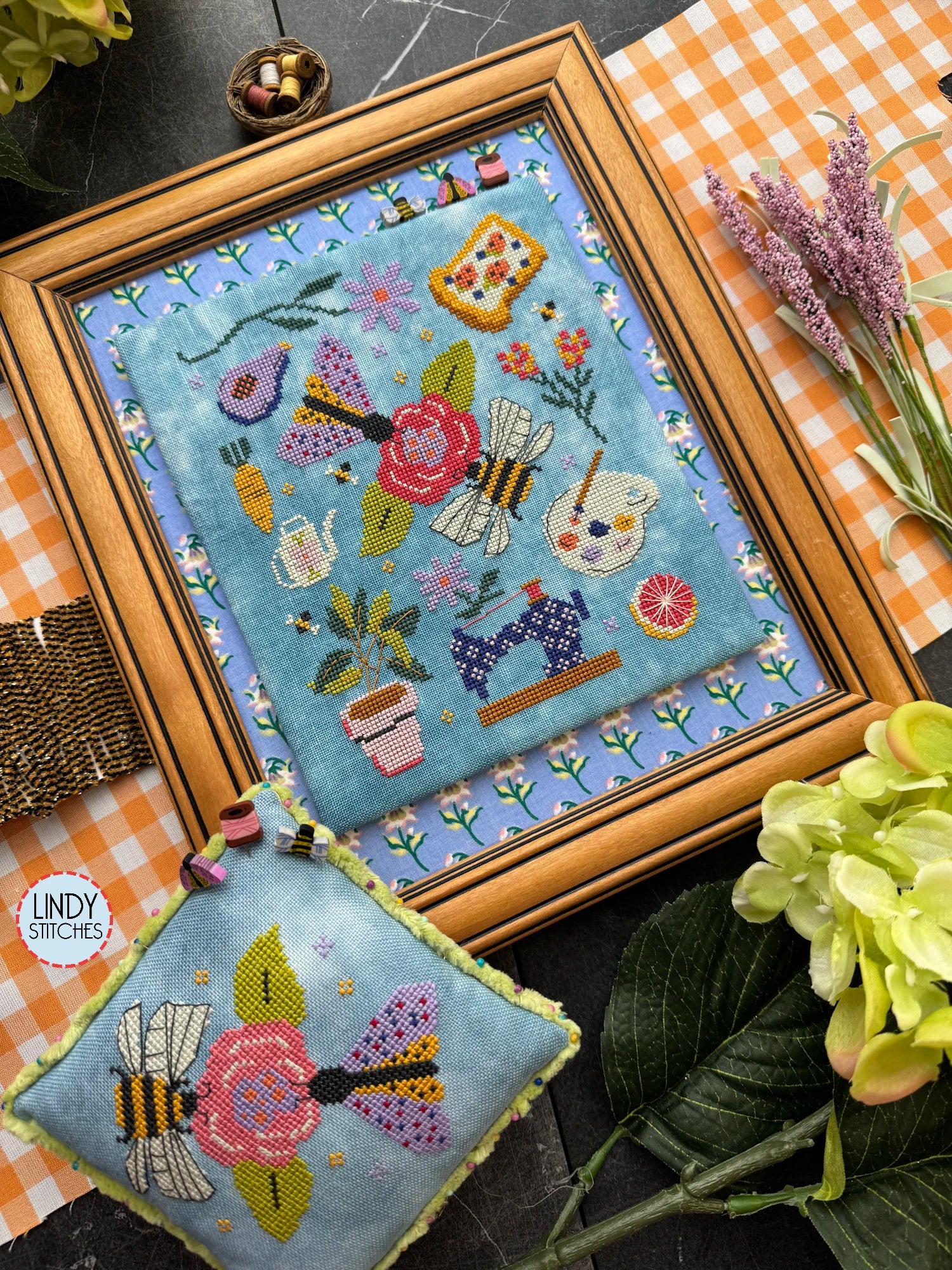 Lindy Stitches SPRING TRINKETS Cross Stitch Pattern