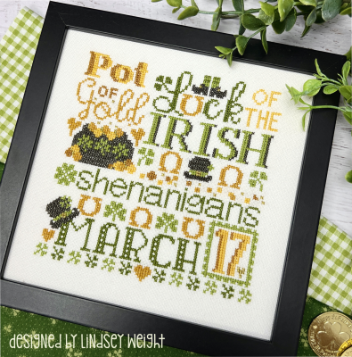 St. Patrick's Day Cross Stitch Pattern by Primrose Cottage Stitches