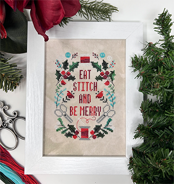 Stitch and Be Merry Cross Stitch Pattern by Tiny Modernist