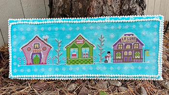 Sugar Plum Lane Cross Stitch Pattern by Pickle Barrel Designs