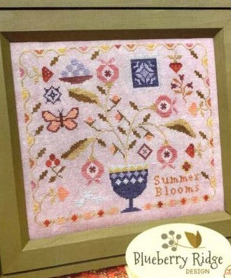 Summer Blooms Cross Stitch Pattern by Blueberry Ridge Design