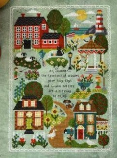 Summer Traditions Cross Stitch Pattern by Tiny Modernist
