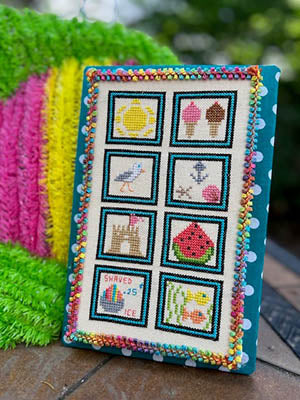 Summer Stamp Cross Stitch Pattern by Pickle Barrel Designs