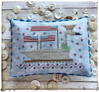 Summer Swan Cross Stitch Pattern by Lucy Beam