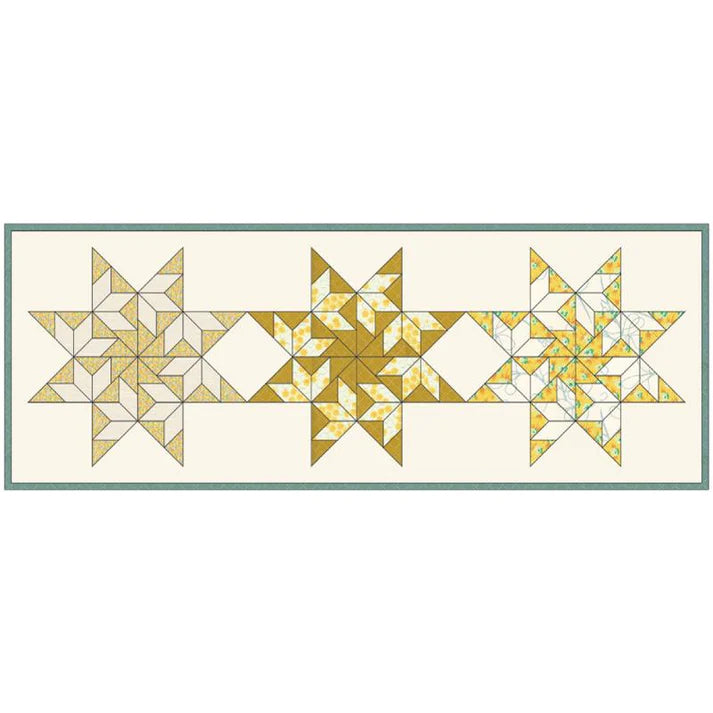Flying Swallows English Paper Piecing Table Runner by Paper Pieces