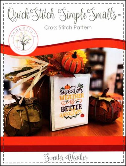 Sweater Weather QuickStitch Simple Smalls™ Cross Stitch Pattern by Anabella's