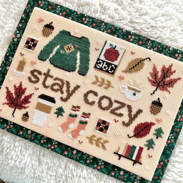 Sweet Wing Studio STAY COZY Cross Stitch Pattern