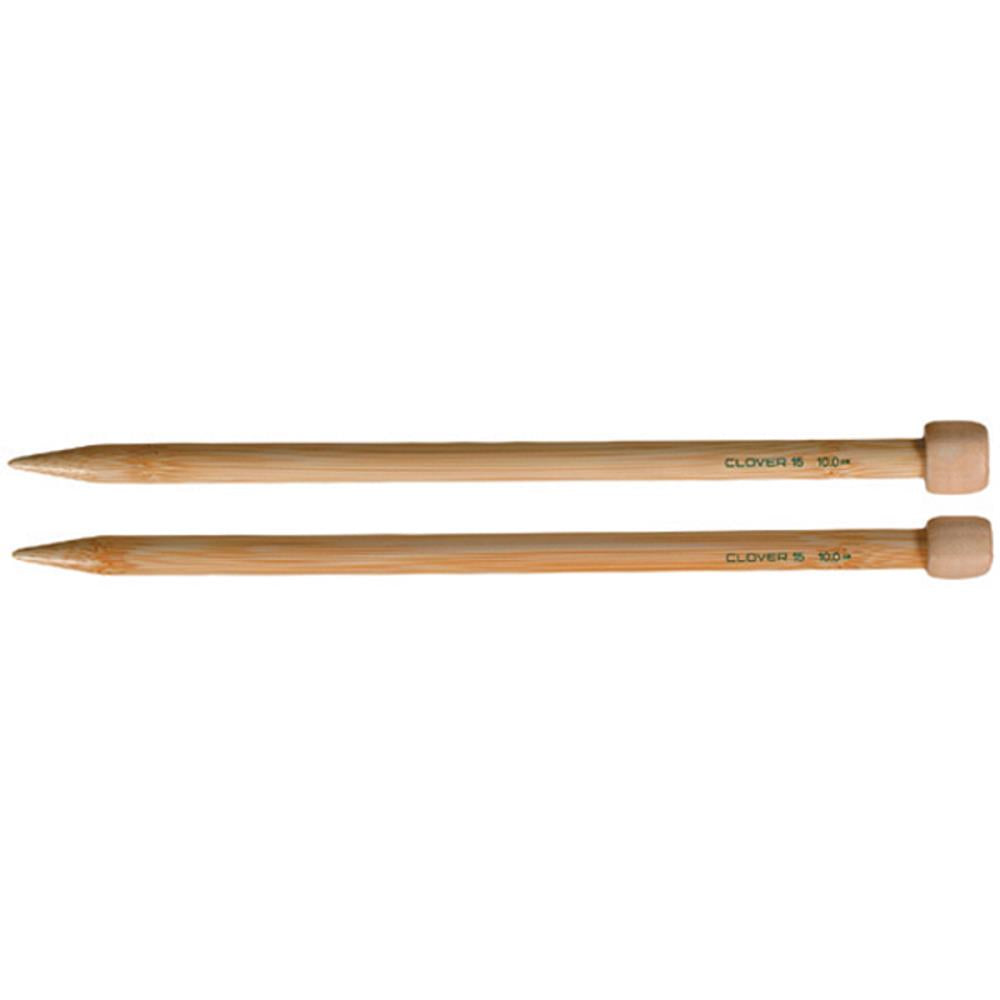 Takumi Bamboo Single Point Knitting Needles by Clover (Size 10/6mm - 9-inch)