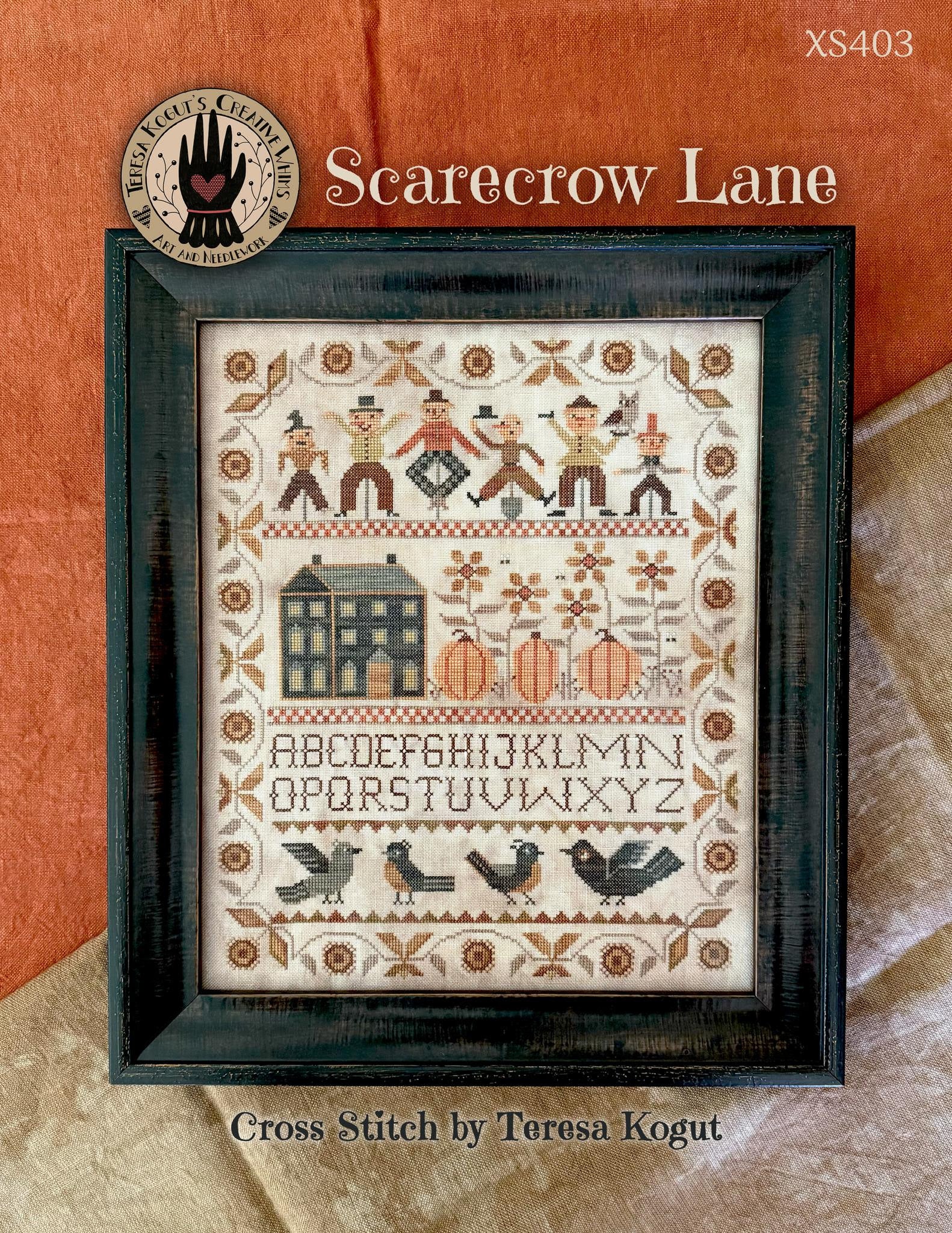 Teresa Kogut SCARECROW LANE Cross Stitch Pattern