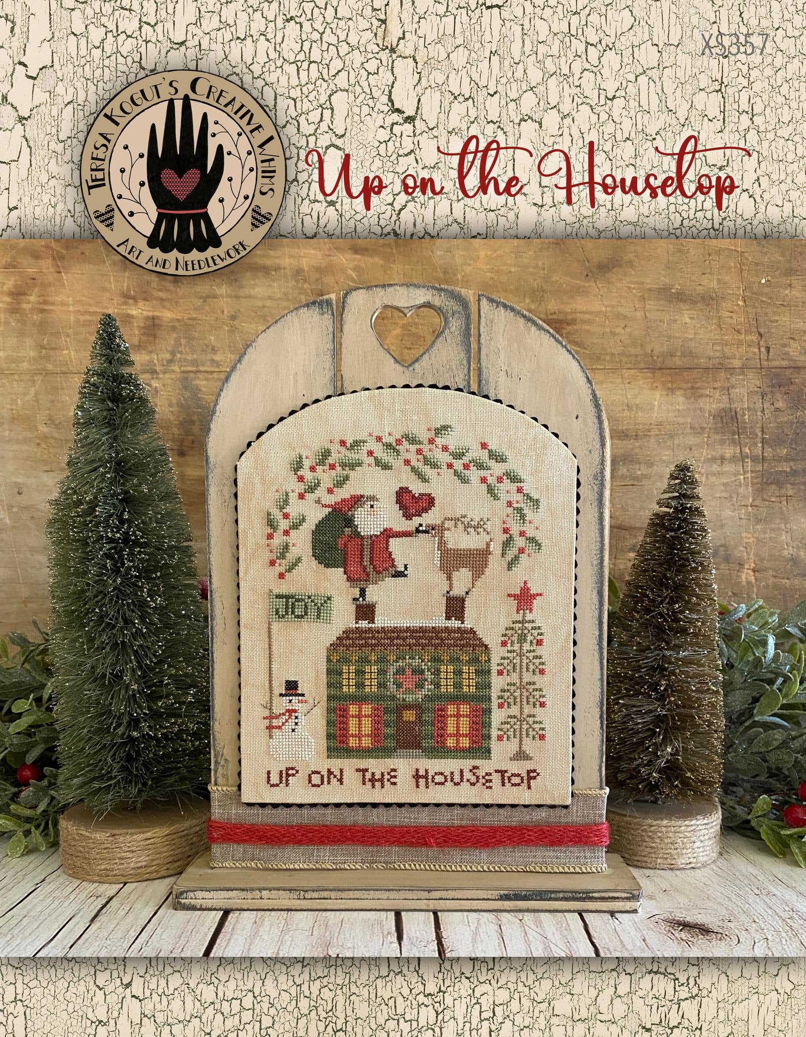 Up on the Housetop Teresa Kogut Cross Stitch Pattern