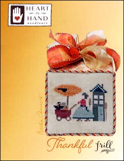 Thankful Frill Cross Stitch Pattern by Heart In Hand Needleart