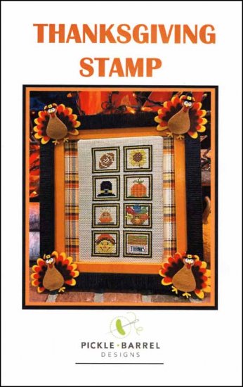 Thanksgiving Stamp Cross Stitch Pattern by Pickle Barrel Designs