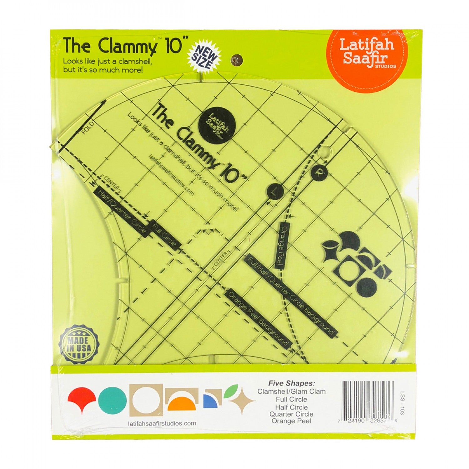 The Clammy 10 Inch Template