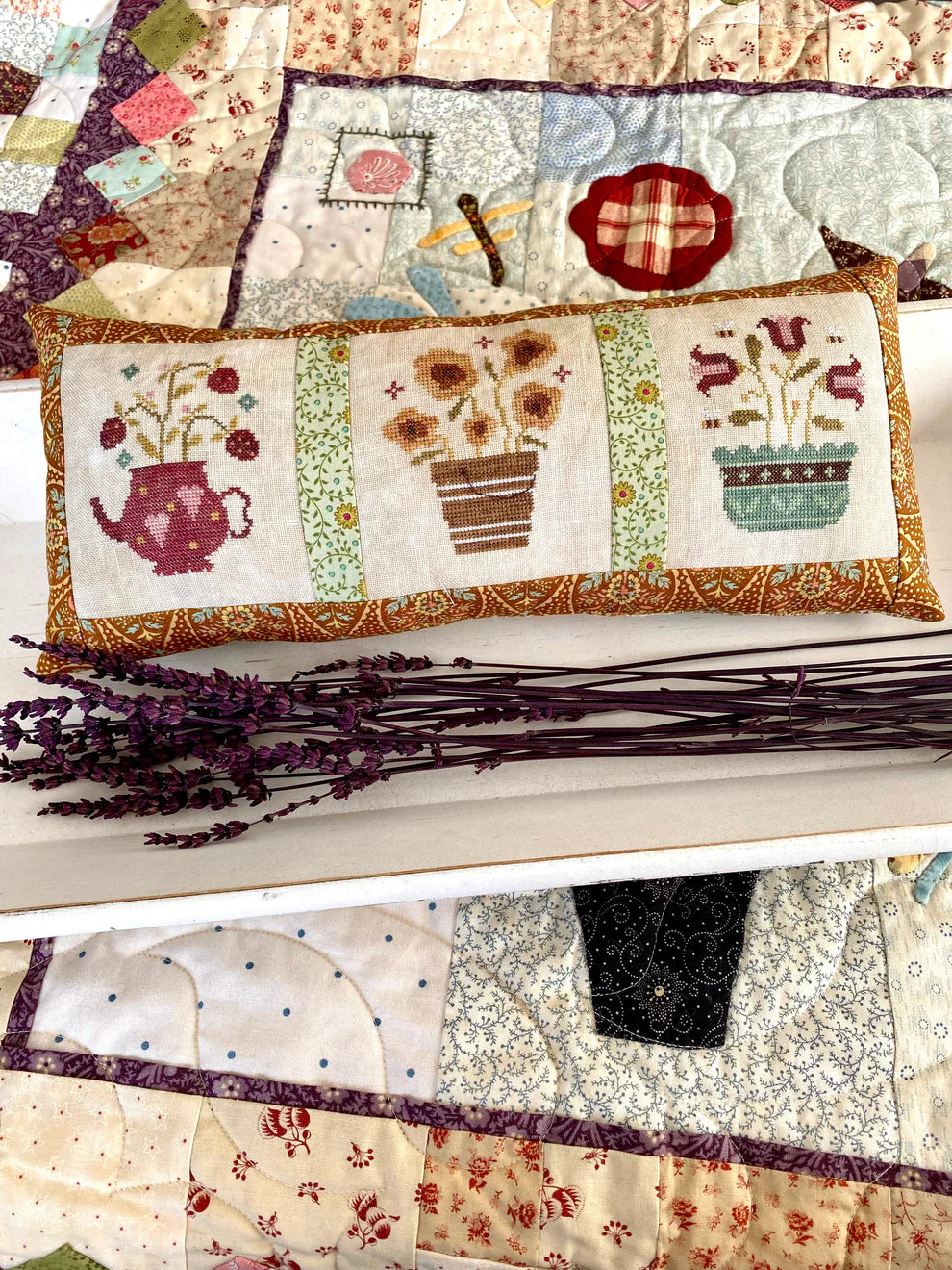 The Potting Bench #1 Cross Stitch Pattern by Blueberry Ridge