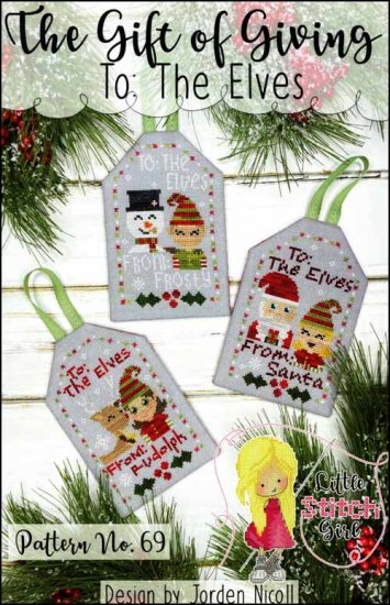 The Gift Of Giving To: The Elves Cross Stitch Pattern by Little Stitch Girl