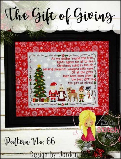 The Gift Of Giving Cross Stitch Pattern by Little Stitch Girl