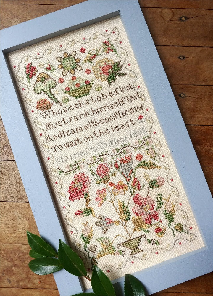 The Humble Sampler: Harriett Turner 1868 by Mojo Stitches