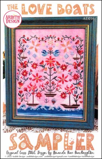 The Love Boats Sampler Cross Stitch Pattern by Ardith Design