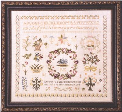 The Seed Sampler Cross Stitch Pattern by Samplers and Primitives