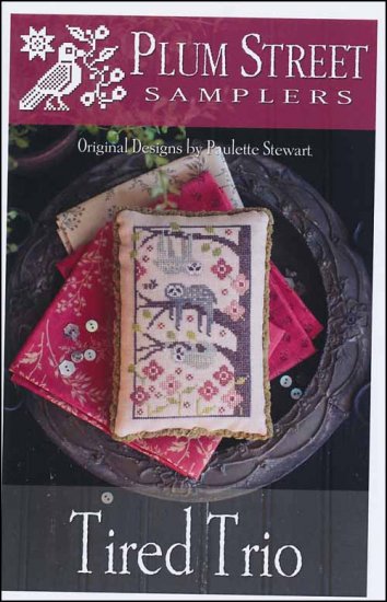 Tired Trio Cross Stitch Pattern by Plum Street Samplers