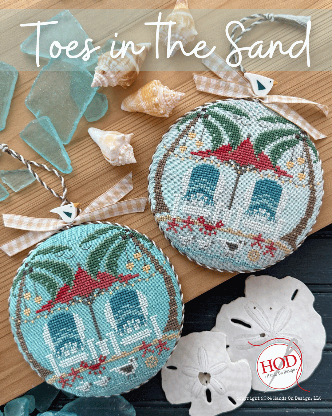 Toes in the Sand Cross Stitch Pattern by Hands on Design
