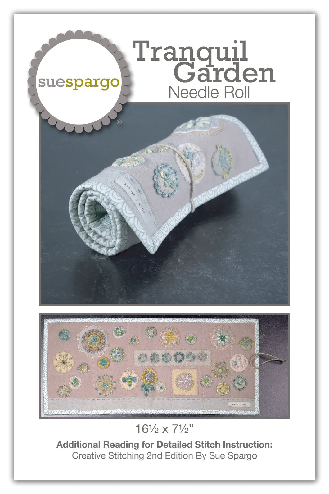 Tranquil Garden Needle Roll kit by Sue Spargo