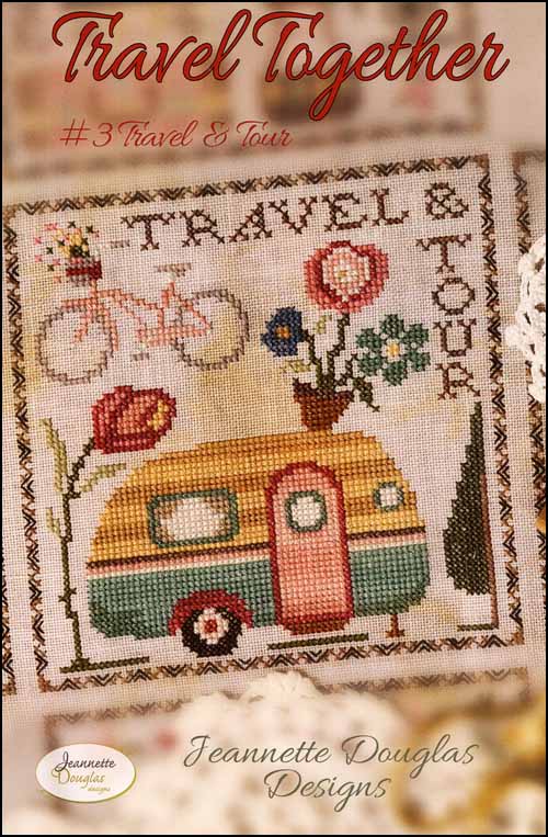 Travel & Tour Cross Stitch Pattern by Jeannette Douglas Designs