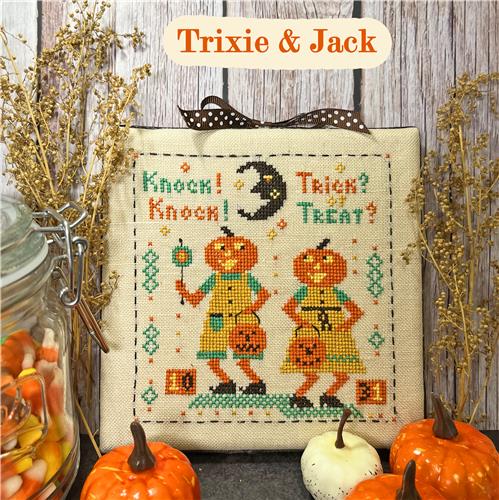 Trixie & Jack Cross Stitch Pattern by The Calico Confectionery