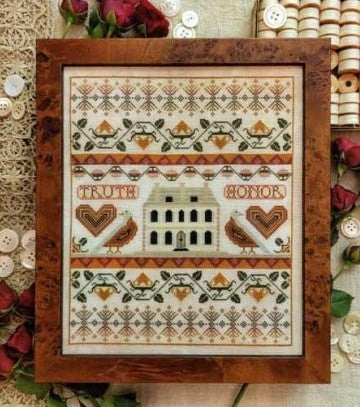 Truth & Honor Sampler Cross Stitch Pattern by Kathy Barrick