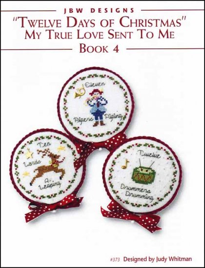 Twelve Days of Christmas Book 4 Cross Stitch Pattern by JBW Designs