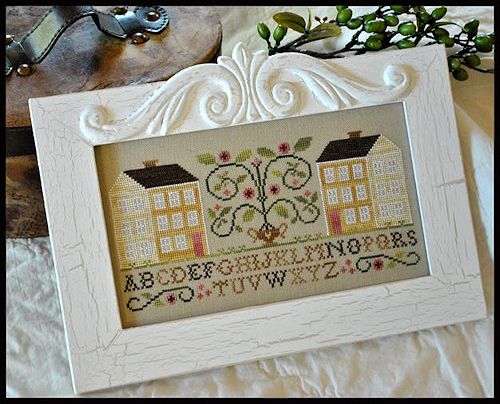 Two Yellow Houses - Cross Stitch Chart