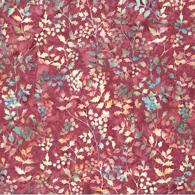 Hoffman Bali Batik U2505-83 Berries Barn Red | SOLD BY THE HALF-YARD