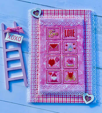 Valentine Stamp Cross Stitch Pattern by Pickle Barrel Designs