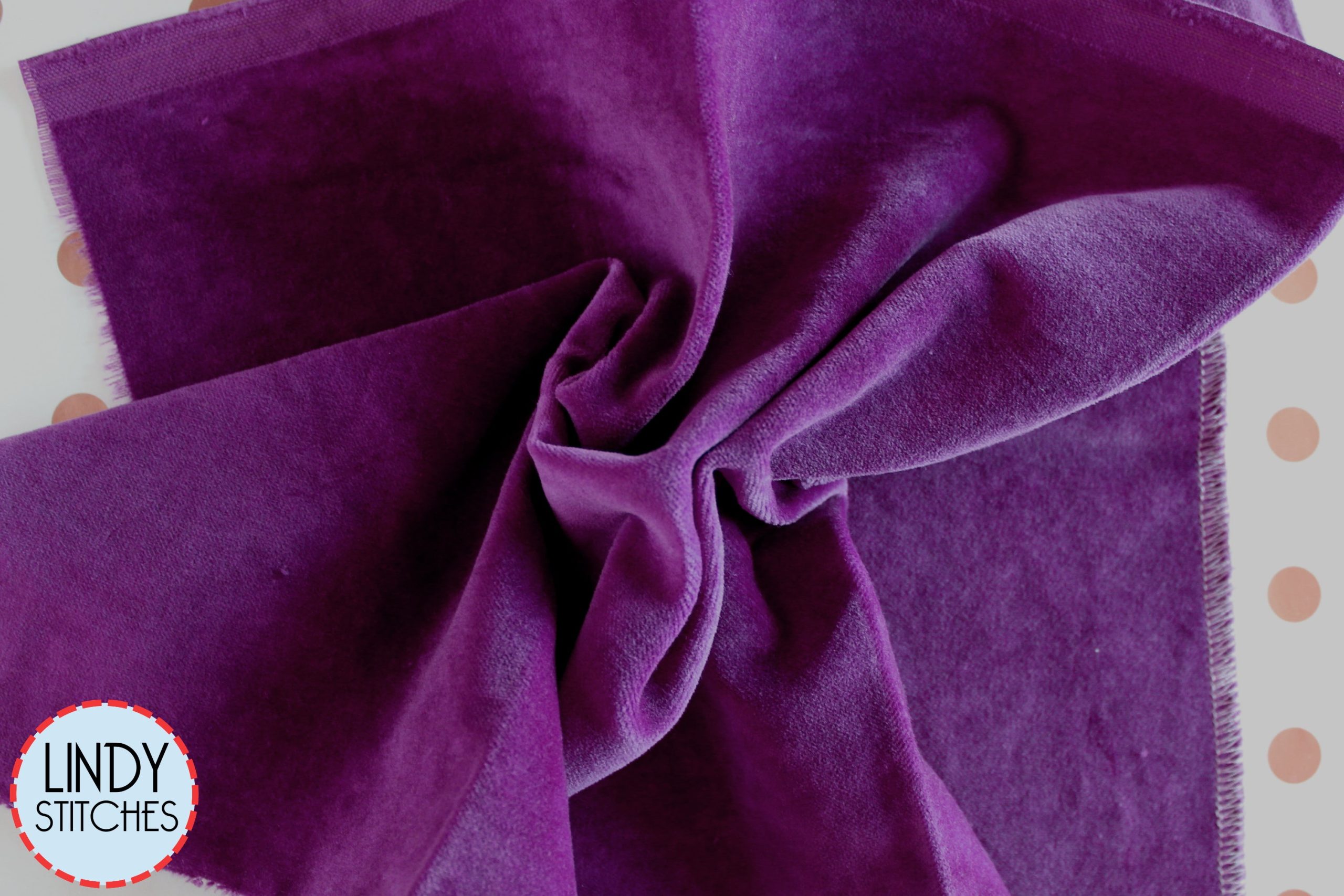 Berry Crush Hand Dyed 100% Cotton Velveteen by Lady Dot Creates