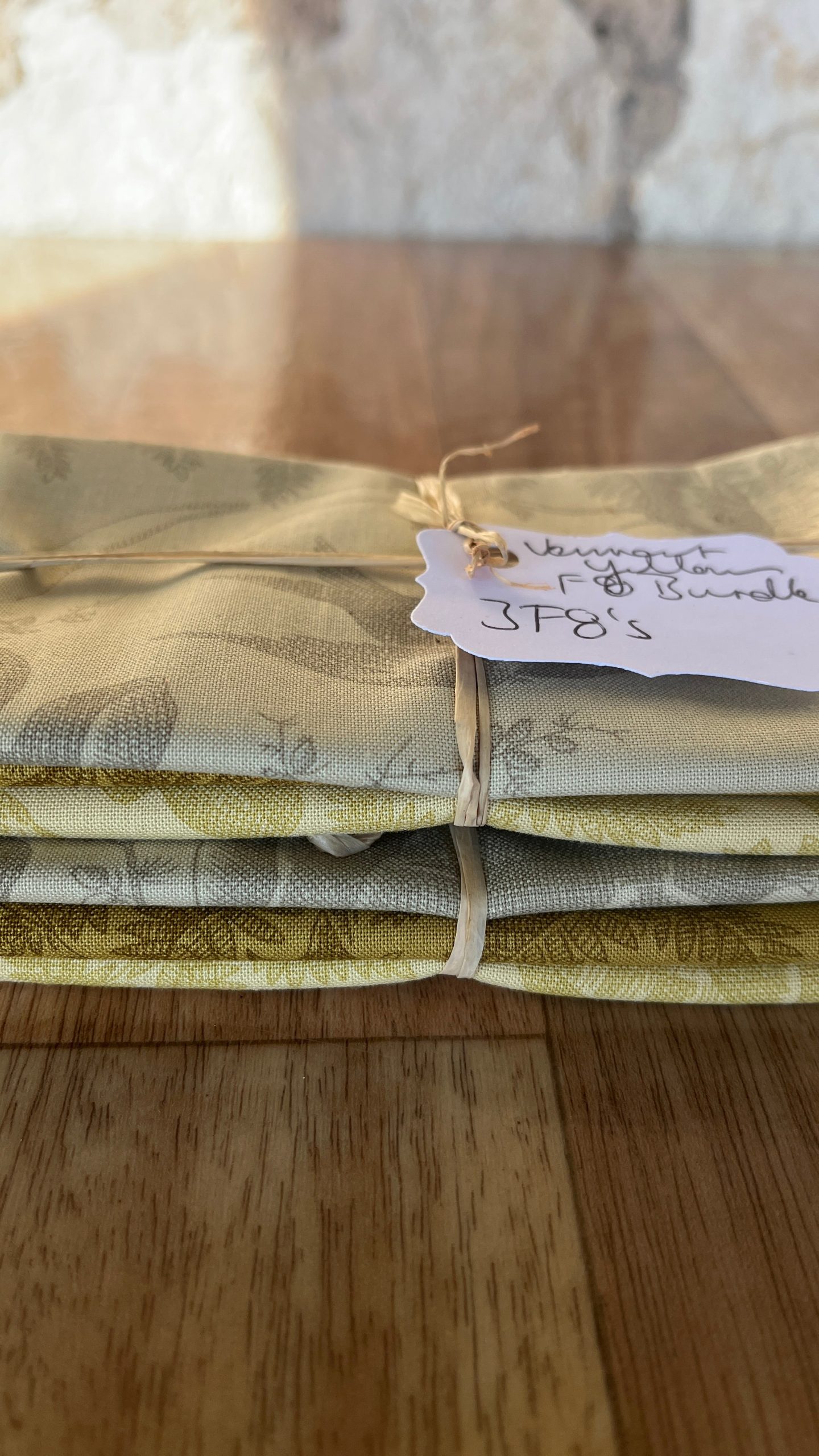 Vermont Yellows Fat Eighth Bundle by Laundry Basket Quilts for Andover Fabrics