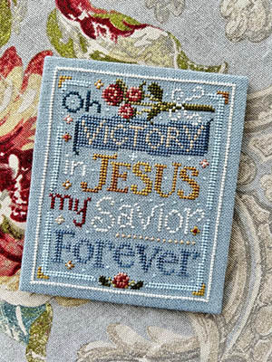 Victory In Jesus Cross Stitch Pattern by Sweet Wing Studio