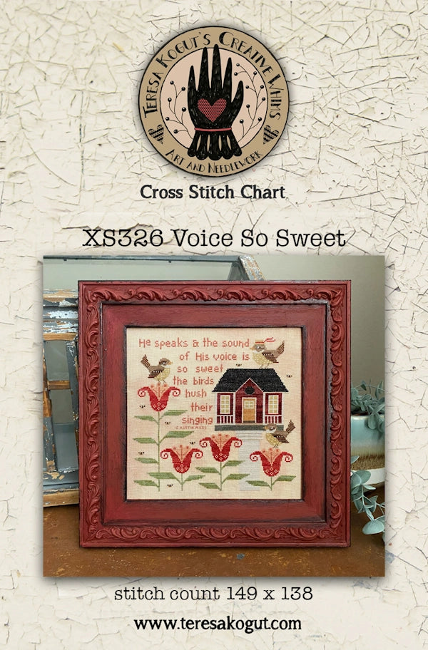 Voice So Sweetby Teresa Kogut Cross Stitch Pattern Physical Copy